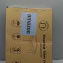 Large Bed Table Tray with Support Bar and Foldable Legs, Bamboo Breakfast Food Trays Table for Bed Sofa Eating and Laptops, TV Lap Tray Table on Couch (Applied for Invention Patent) (20x13x9.4 in, Vintage Brown)