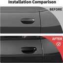 Voodonala for Challenger Door Handle Cover Trim Embellishment Fit for 2012-2025 Dodge Challenger Exterior Accessories 2pcs Black