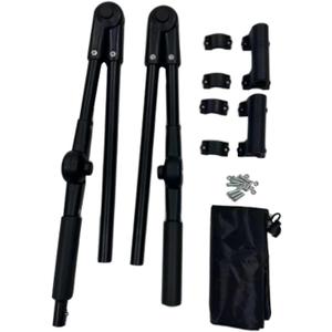 Folding Wagon Push Handle Attachment Foldable Push Pull Bar Replacement for Camping Grocery Carts Garden Carts Accessories