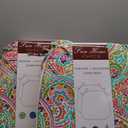 FUNHOME Outdoor Chair Cushions Set of 4, Water-Repellent Seat Cushions D16xW17 Inch, All Weather Chair Pads with Tie, Cushions for Furniture Garden Home Office Decoration, Melora Paisley