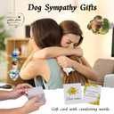 2 x Dog Memorial Gifts for Loss of Dog, Pet Memorial Suncatcher, Pet Sympathy Gifts, Heart Shaped Suncatcher with Personalized Words, Remembrance Bereavement Gift for Loss of Dogs Cats