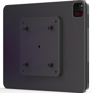 MagFlott VESA Mount V2 (13"/12.9") Wireless Charge for iPad Pro 13" M4, 12.9", iPad Air 13" M3/M2, Magnetic Holder for iPhone. Curved 6.5 FEET USB C Cable, Ucable. Arm Mount Not Included.