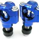 OTOM Motorcycle Handlebar Clamp CNC Aluminum Alloy Bar Clamps 28mm or 1 1/8" For kxf wr CRF HandleBar Riser (Blue, 12mm)