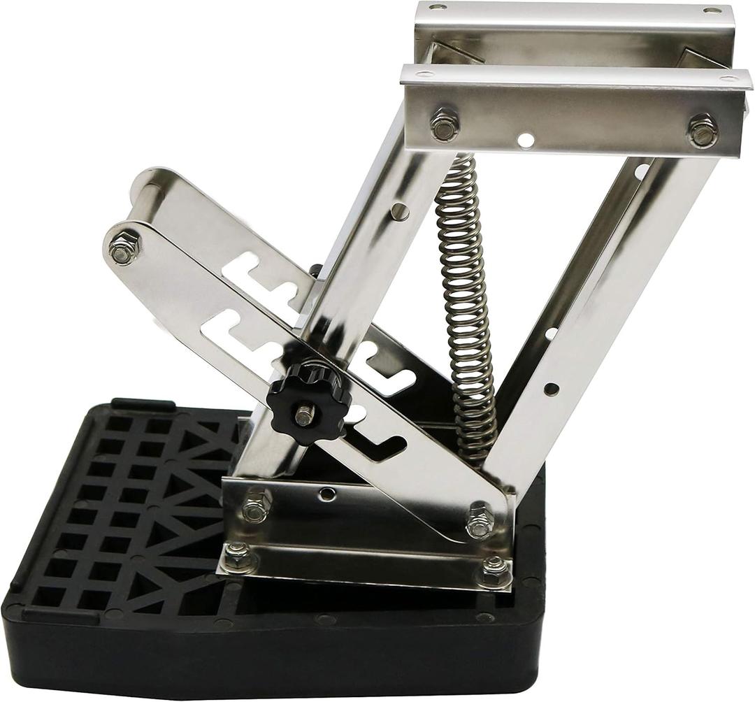 2 Stroke Outboard Motor Bracket Kicker for Boat up to 20HP, Auxiliary Heavy Duty Marine Motor Bracket Max Load 20HP