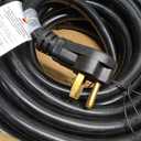 Welder Extension Cord 8 AWG, 50FT Welding Cords 40 amp, 125V/250V Welding Power Cord NEMA 6-50P/6-50R