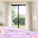 KAMANINA Gold Curtain Rods 72 to 144 Inch (6-12 Feet), 1 Inch Heavy Duty Window Curtain Rod, Modern Adjustable Drapery Rods with End Cap (32"-144")