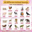 Outdoor Discovery Animal Caller for Kids Toddlers, Hunting Toys with 2 Modes & 30 Realistic Animal Sounds, Toys with 8" Horn and 5-Level Lights, Early Learning for Boys Girls (Pink)