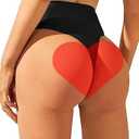 Zmart Women High Waist Thong Bikini Bottoms High Cut Swimsuit Bathing Suit Cheeky Brazilian Swimwear Bottom, S