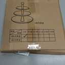 Cupcake Display Stands, 3 Tier Serving Tray Platters Stainless Steel Cup Cake Tower Cookie Candy Dessert Display Rack Tiered Tray for Birthday Party Wedding(Type 2)