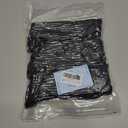 Women's Neon Scrunch Crew Socks 80s 90s Retro 3-Pack Cotton Stacked Boot Calf Cozy Ribbed Slouchy Socks Size 5-10 (Black)