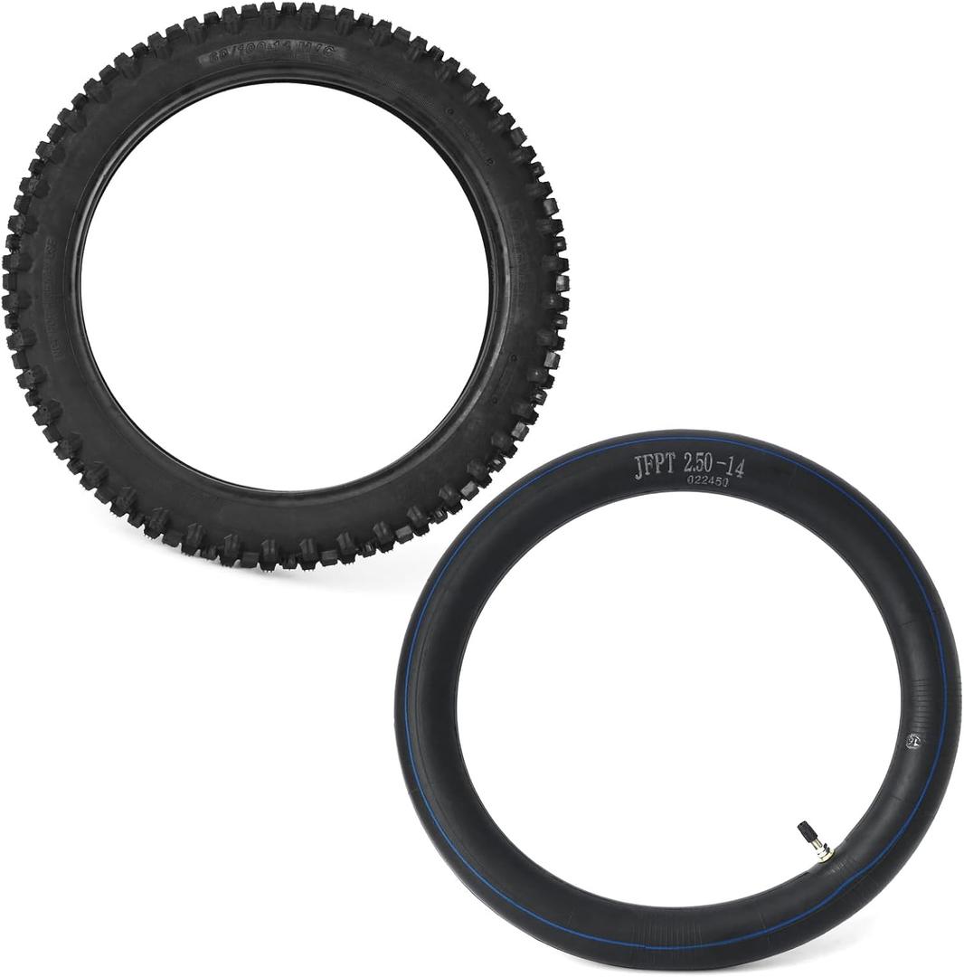 14" Front Wheel Outer Tire with Inner Tube Kit Replacement for Tuttio Soleil 01 for Yozma IN10 for Yozma in 10 for heybike for Eskute Nova MiniTutti Electric Dirt Bike