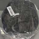 LIBERECOO Oval Fitted Vinyl Tablecloth - Black Wood - Fits 48 x 68 Inch Oval Table - Waterproof, Elastic Edged for Secure Fit, Easy to Clean Plastic Table Cover