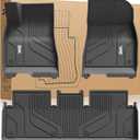3W Floor Mats Fit for 2024 2025 Tesla Model 3 Highland New Generation, Full Set Black Floor Mats Custom Fit for 2024 2025 New Version Tesla Model 3