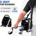 Findway 5 Way Golf Stand Bag, Upgraded Lightweight Golf Bag with Stand, Golf Club Bag with 7 Pockets Dual Strap and Rain Cover for Men Women