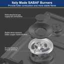 Amzgachfktch Gas Cooktop 30 Inch with 5 Italy SABAF Powerful Burners, Max 48,300 BTU/hr Gas Stove Top, Built-in 304 Stainless Steel Propane Stove, NG/LPG Convertible, CSA Certified, 30 inch no griddle