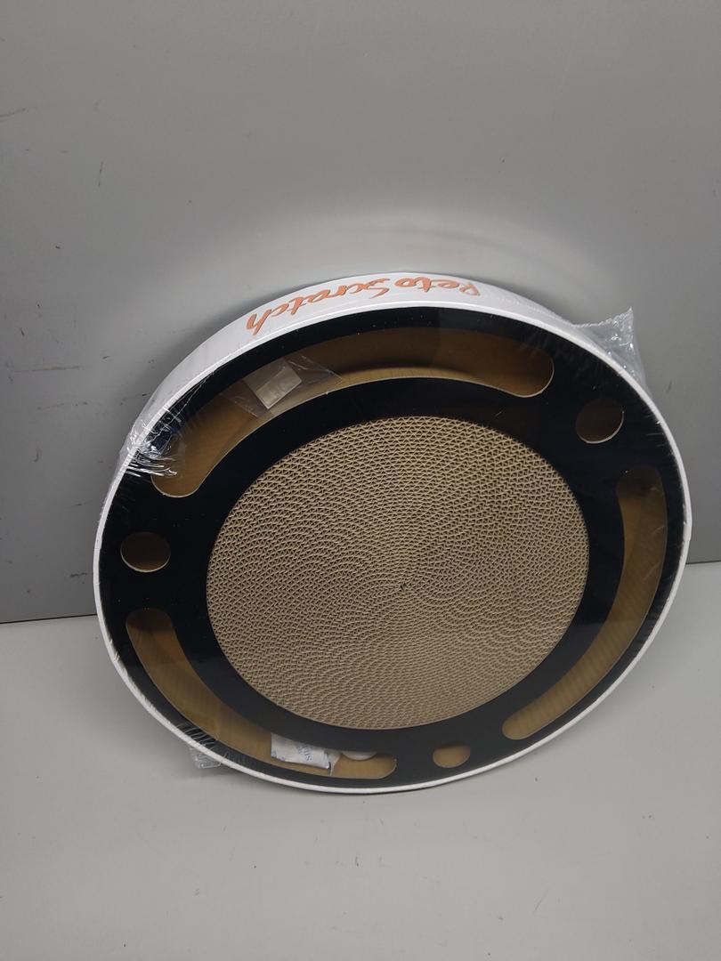 Natural Sisal Cat Scratcher, Round Cat Toys for Indoor Cats Interactive Toys with Ball Track Spring Ball, Kitten Toys for Chasing Hunting Mental Physical Exercise Puzzle