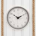 La Crosse Clock BBB86064 25" Beadboard Quartz Clock with Temp and Humidity