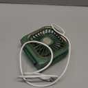 Portable Mini Fan - 5 in 1 with Phone Holder, Desk Fan, USB Rechargeable, 3000 mAh Power Bank, 3 Speed Adjustable, Neck Lanyard, Green