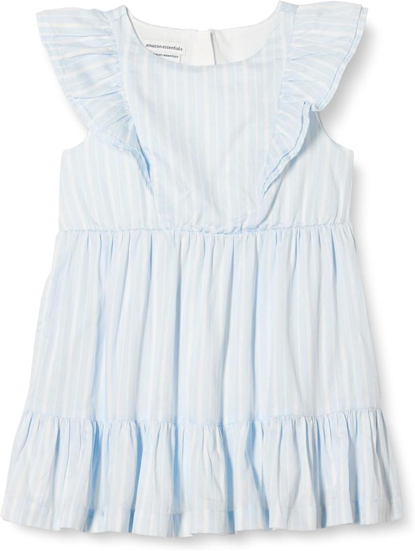 Amazon Essentials Girls and Toddlers' Ruffle Woven Dress