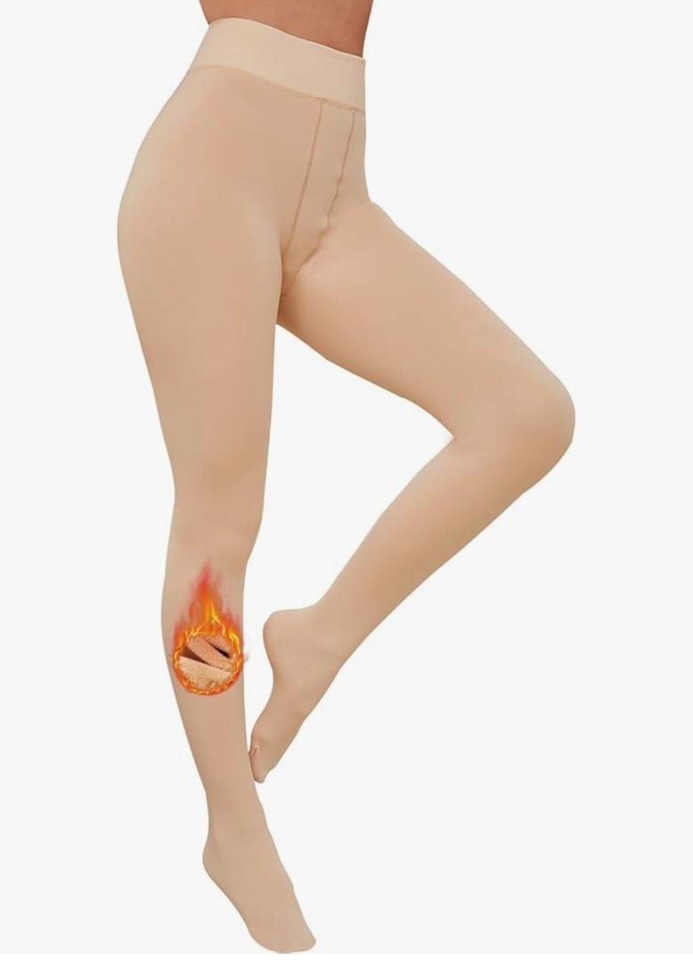 Women's 200D Thick Tights with Fleece Lining - Opaque Winter Pantyhose for Ultimate Warmth in 4 Classic Colors