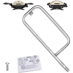 Utheer 41862 Burner Tube for Weber Q200, Q220, Q2000, Q2200 Gas Grills, 20.5" 304 Stainless Steel Weber Q2200 Burner Tube Replacement for Grill Parts 69956, 60041