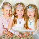 LJZJ Princess Dress Up Toys & Jewelry Boutique, Girls Role Play Gift for 3+ Year Old Girl Toddler B-Day Party Favors