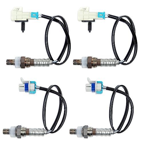 O2 Oxygen Sensor 234-4668, 234-4256 Upstream Downstream Sensor Compatible with 2008 2009 2010 2011 2012 2013 2014 Escalade Chevy Avalanche Silverado Suburban Tahoe GMC Yukon Sierra Set of 4
