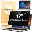 Mamol Laptop Privacy Screen 17 Inch for 16:10 Widescreen Display, Anti Blue Light Glare Filter, Removable Screen Shield, Anti-Scratch Screen Protector