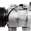 AC Compressor Compatible With Nissan Rogue 2008-2013,Rogue Select 2014-2015, with L4 2.5L A/C Clutch for Car