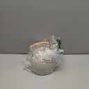 LONFFERY Tea Kettle for Stove Top, 2.5 Quart Whistling Tea Kettle, with Food Grade Stainless Steel and Wood Pattern Folding Handle, Creamy White