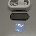 Ultrasonic Jewelry Cleaner, 48KHz Ultrasonic Cleaner Machine for Jewelry, Eyeglasses, Rings, Watch Strap, Dentures-Dual Cleaning Modes, 304 Stainless Steel Tank (White)