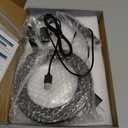 10X Magnifying Glass with Light and Stand, 5 Color Modes Stepless Dimmable LED Lighted Desk Lamp, Hands Free Magnifier with Flexible Goose-Neck for Craft Hobby Painting Sewing Close Work (Black)