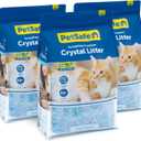 PetSafe ScoopFree Premium Crystal Cat Litter - Ultra-Absorbent Silica Universal Litterbox Crystals - Non-Clumping Odor Control - Fresh Scent - 8 lb Bag - 3 Pack