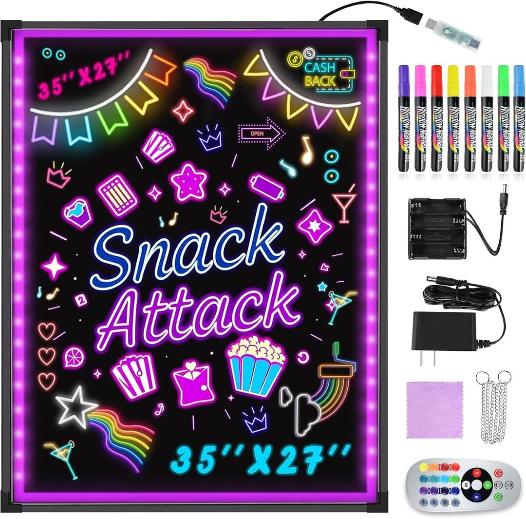 Hosim Large LED Message Writing Board 35"x27"