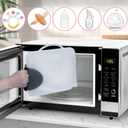 Silicone Microwave Steam Sterilizer Bags with Mini Oven Gloves, ZCBB Reusable Silicone Steaming Bags for Baby Bottles, Breast Pump, Accessories, Great for Home and On-The-Go, White (2PC)