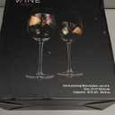 Artisanal Hand-Painted Renaissance Stained Glass, Glasses 2-Piece Set Mothers Day Idea for Her or Him Birthday, Housewarming Large 29oz Stemmed Goblets, Glassware Gifts for Women