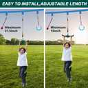 YAMIPROBI Swing Spins Set: 360 Handle Twist-Spin Flips Toy - Slackline Attachments Activate Play Powers - Accessories for Kids' Playground and Backyard Fun, Green