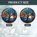 9 x Irish Ornament 2025, The Celtic Tree of Life Ornament  Balance, and Renewal  Artistic Round Hanging Keepsake for Spiritual Dcor, Holiday Tree, and Year-Round Blessings