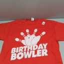 Red T-shirt Birthday Bowler Size XL
