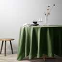 Round Green Table Cloth 100"