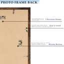 Wood 16x16 Picture Frame with 12x12 Mat Deep Brown, Display 12x12 with Mat or 16x16 without Mat, Wood 16 by 16 Photo Frame, 16 x 16 Frame for Wall Hanging Display, Deep Brown