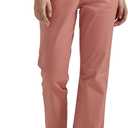 Lee Women's Wrinkle Free Relaxed Fit Straight Leg Pant, Mallory-Med Pink/ Rose, 12