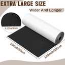Fullhawl 20 x 120 Inch Large Felt Furniture Pads, Black