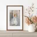 11x17 Oak Picture Frame, Solid Oak 11x17 Poster Frame with Mat to 8x12(Openning Size is 7.5x11.5), Natural Wood 17x11 Frames for Wall, (Walnut Set of 3), 11x17 in - 3P
