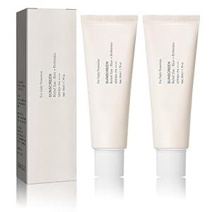 2PCS Relief Sun Rice + Relief Sun Organic Sunscreen SPF50, Probiotics SPF50+ Rice Sunscreen Korean PA++++ for All Skin Type and UV Defense(2PCS*50ml)