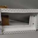 Zion Steel Return Air Grille 8" x 30" Flush Mount Stainless Steel White Modern