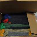 Cerebro Merino Wool Socks for Men, Cushioned Mid-calf Socks Moisture Wicking Men's Hiking Socks for Home, Trekking, Outdoors (4Pairs Yellow+Green+Red+Blue)