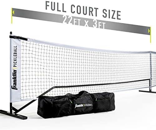 Franklin Sports Portable Outdoor Pickleball Net - Regulation Size 22' Foot Net with Travel Bag