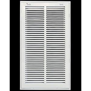 HVAC Premium 10 x 18 Duct Opening Steel Return Air Filter Grille, for 1-inch Filter, Removable Door, Flat Stamped HVAC Vent Cover Grille, Outer Dimensions 12.5 x 20.5