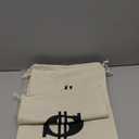 6 Pcs Large 11.8 x 15.7 Inches Money Bag Prop Canvas Drawstring Money Bag Dollar Sign Carrying Sack for Bank Robber Pirate Cowboy Cosplay Theme Halloween Party Favors(White)